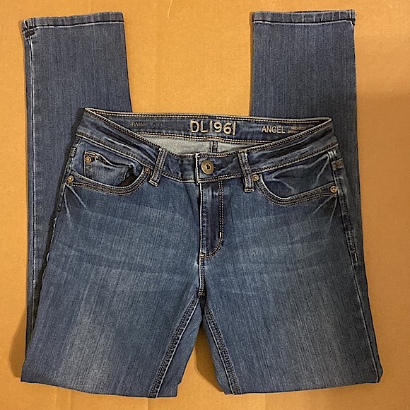 DL1961 Angel Mid Rise Skinny Ankle Jeans Zeppelin Size 27 - Picture 6 of 16